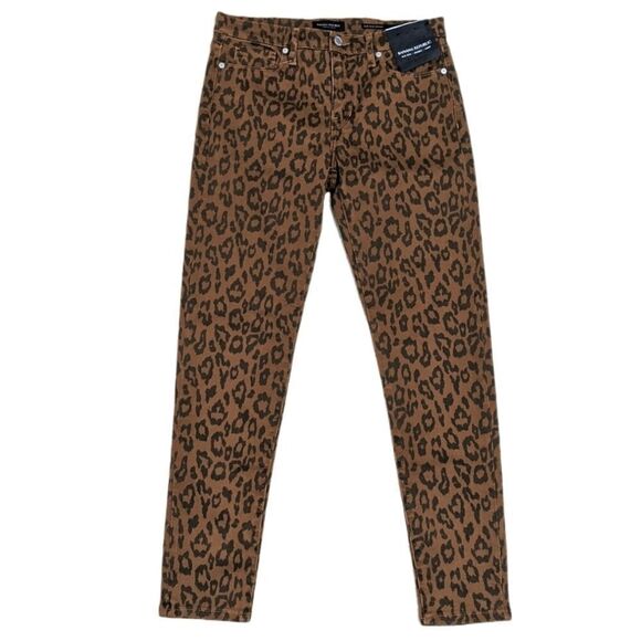 NWT BANANA REPUBLIC Skinny Crop Leopard Jeans 27 - Picture 6 of 10